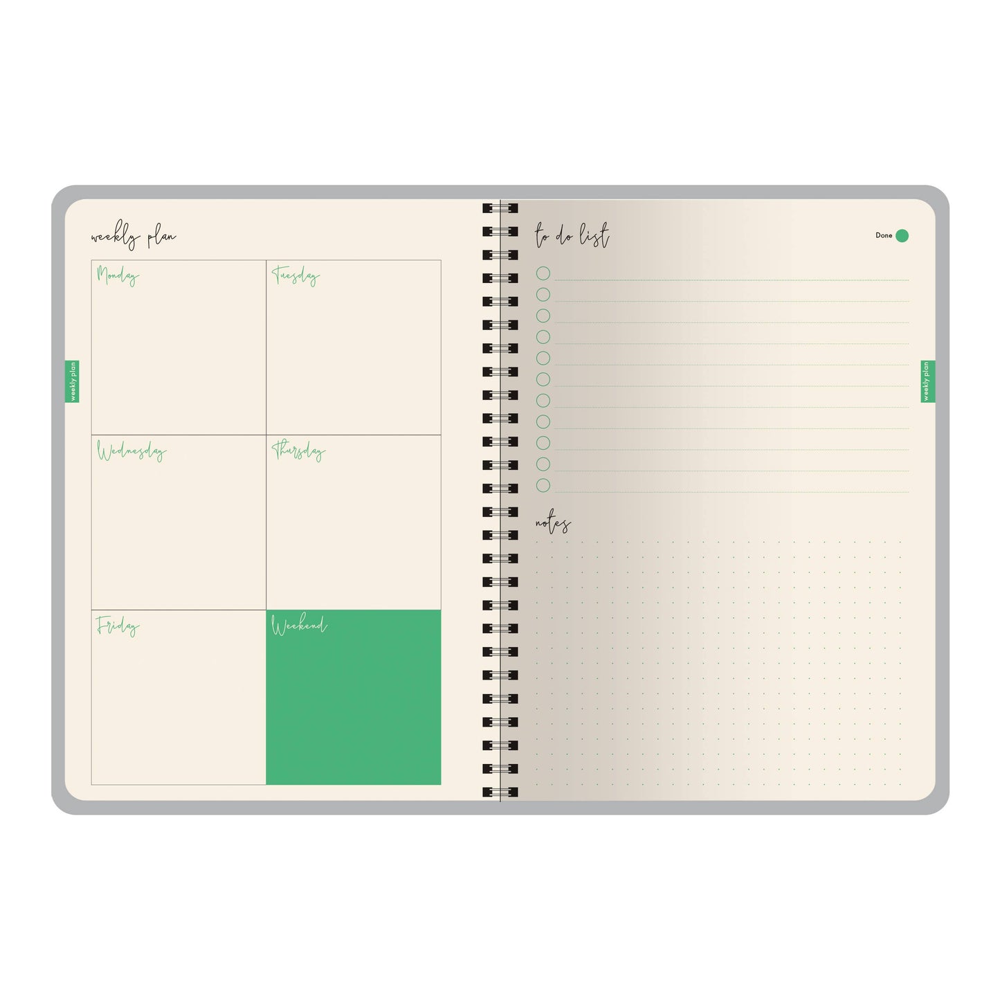 Irises Art Planner Spiral Weekly Diary