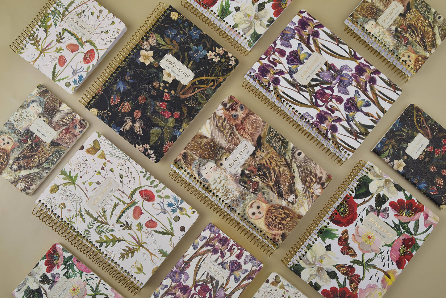 Irises Art Planner Spiral Weekly Diary