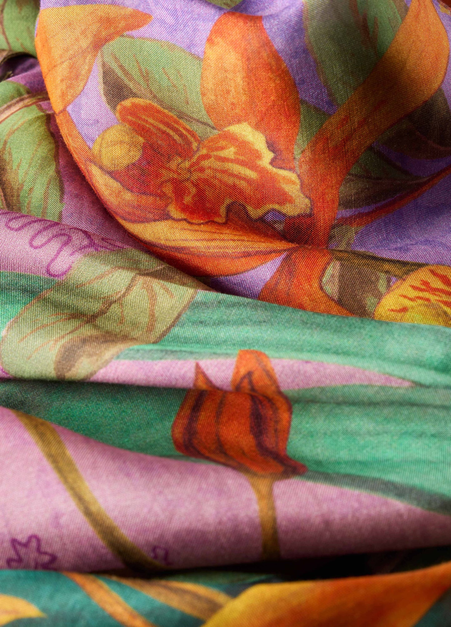 Kimono Gown - Botany Bliss - Lavender