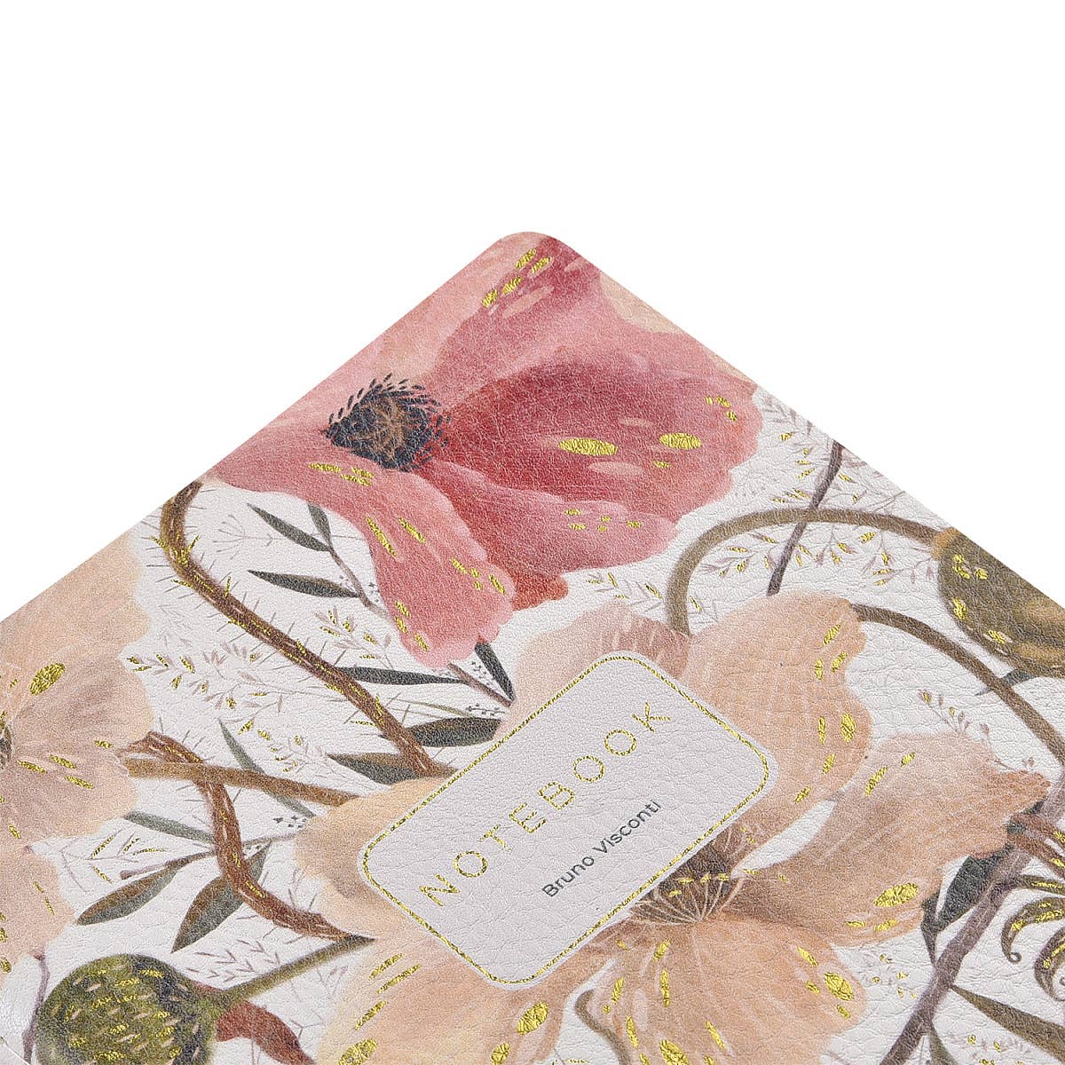 Vegan Leather Notebook -Soft Petals