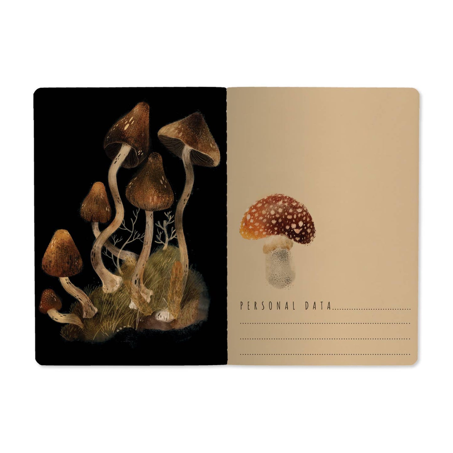 Forest Mushrooms Notebook