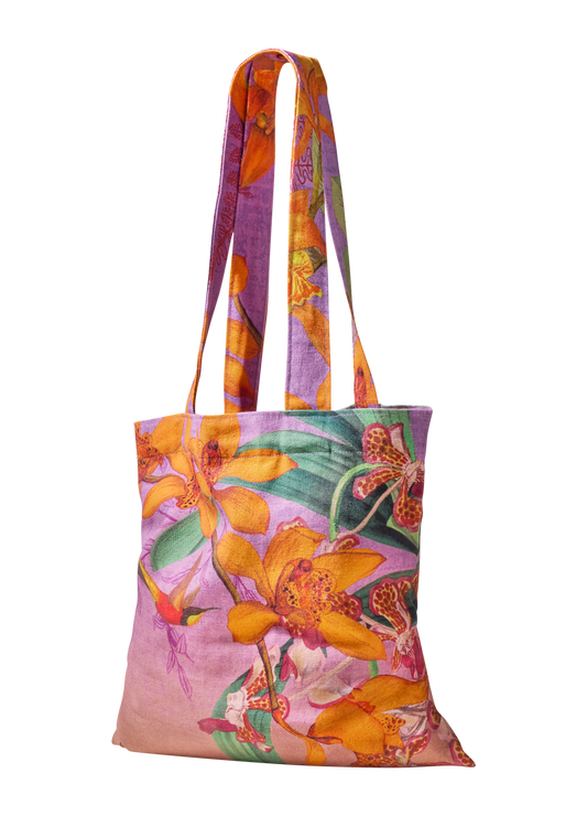Canvas Tote Bag - Botany Bliss - Lavender