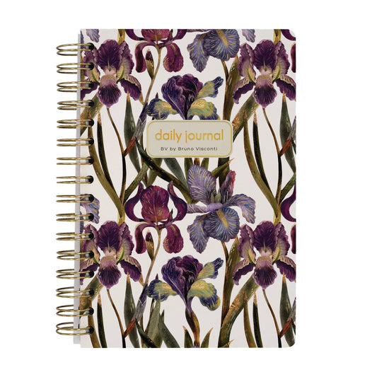 Irises Art Planner Spiral Weekly Diary