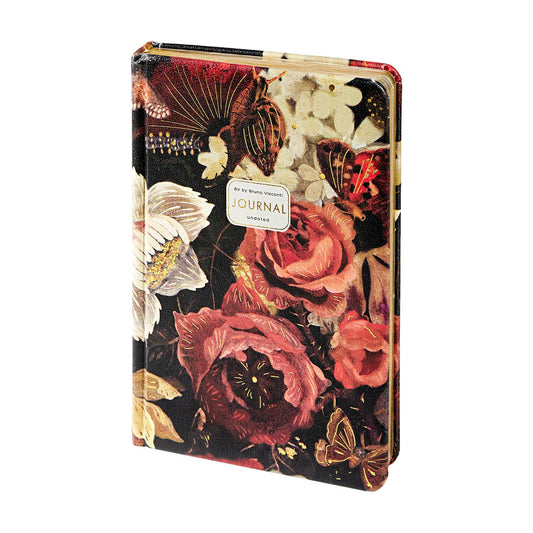 Vegan Leather Hardcover Daily Planner -Lush Bouquet 