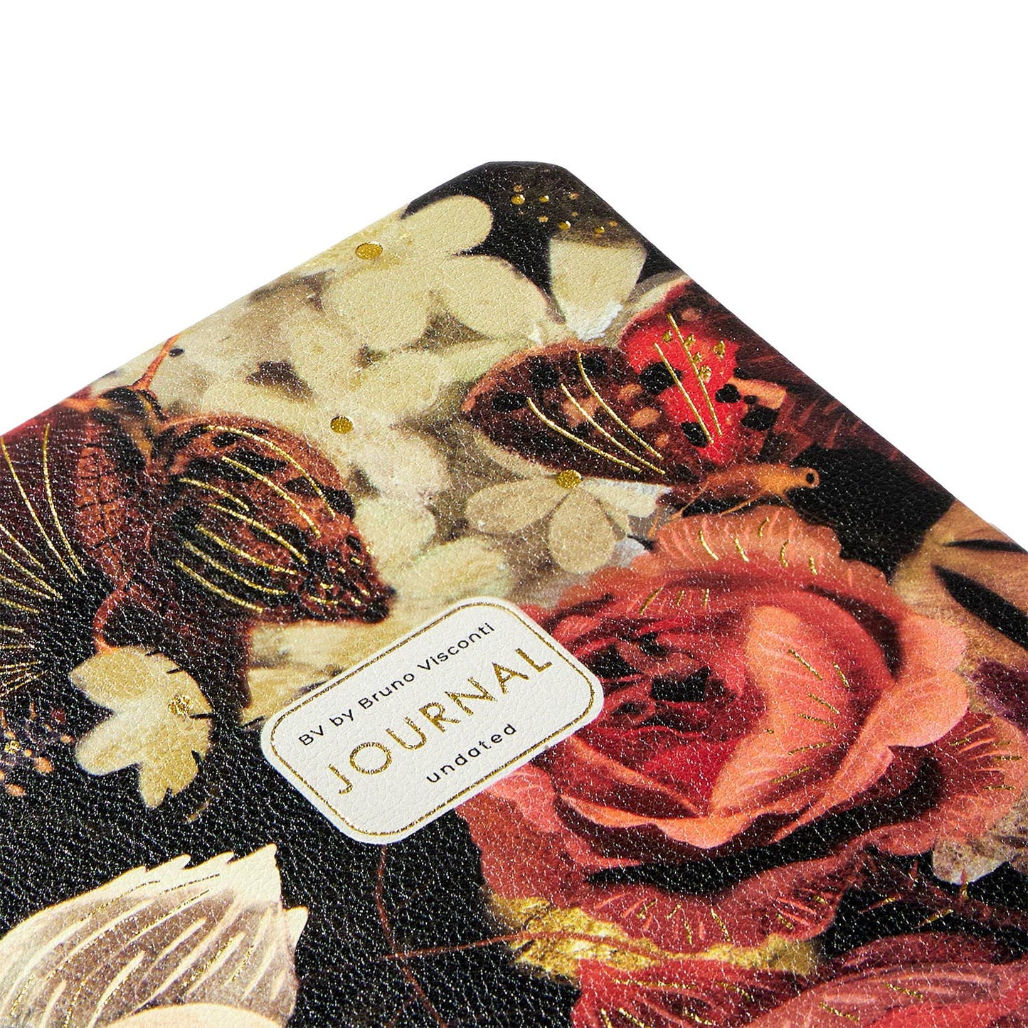 Vegan Leather Hardcover Daily Planner -Lush Bouquet 