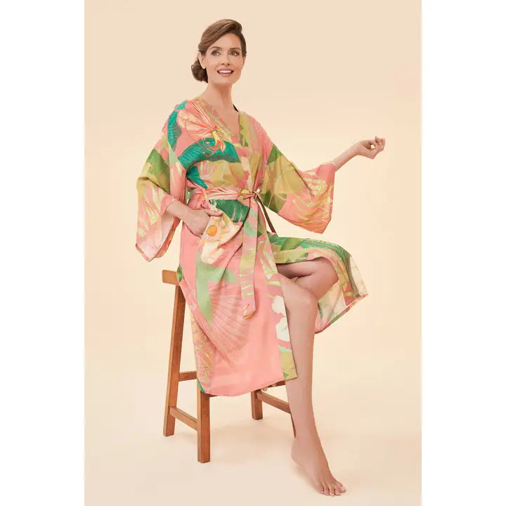 Tropical Kimono Gown