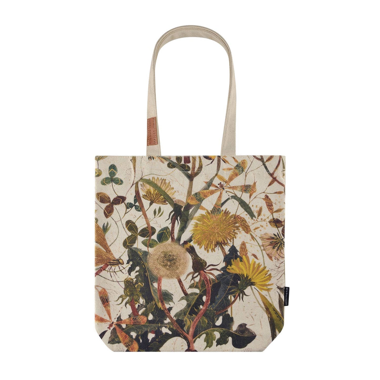 Canvas Shopper Bag Greens & Flowers