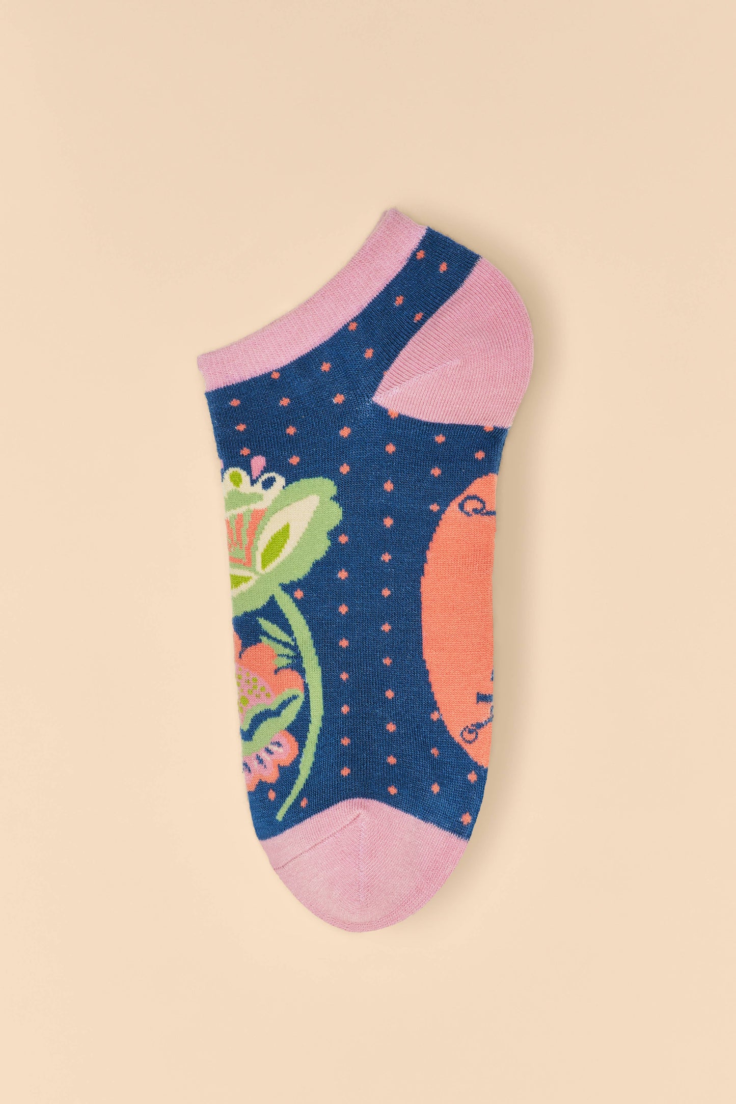 Scandinavian Stems Ankle Socks - Navy