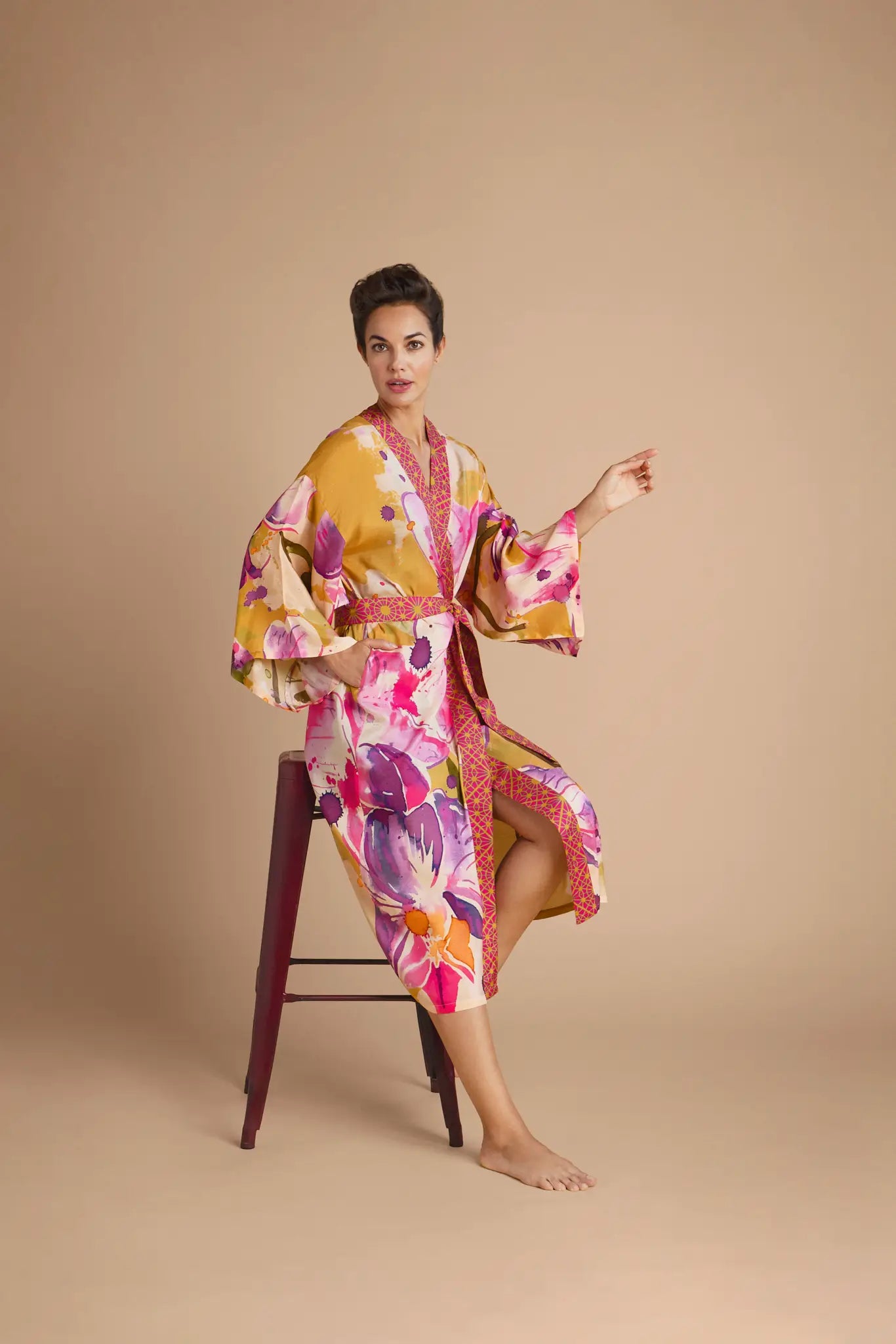 Orchid Kimono Gown