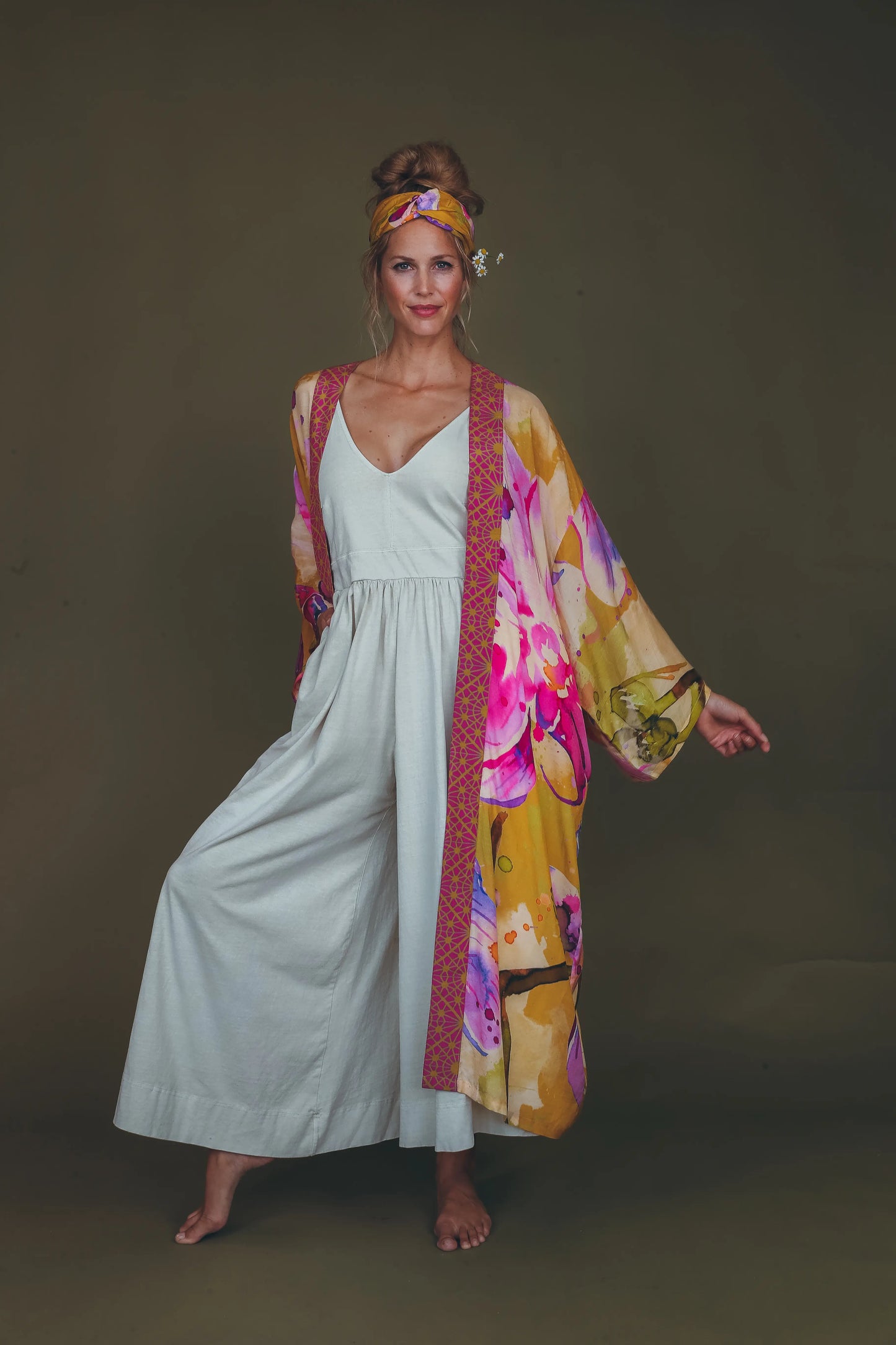 Orchid Kimono Gown