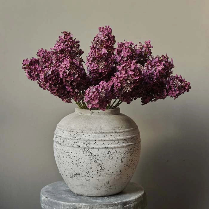 Plum Hydrangea Stem - Artificial