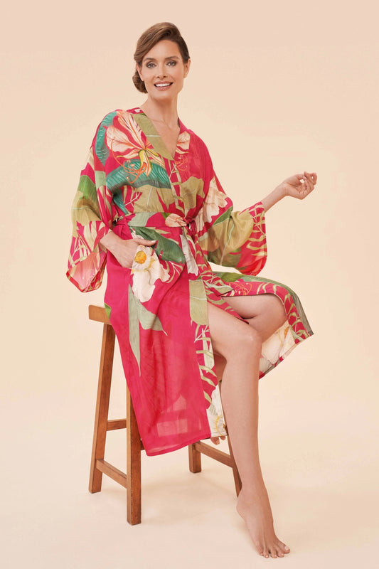 Tropical Kimono Gown