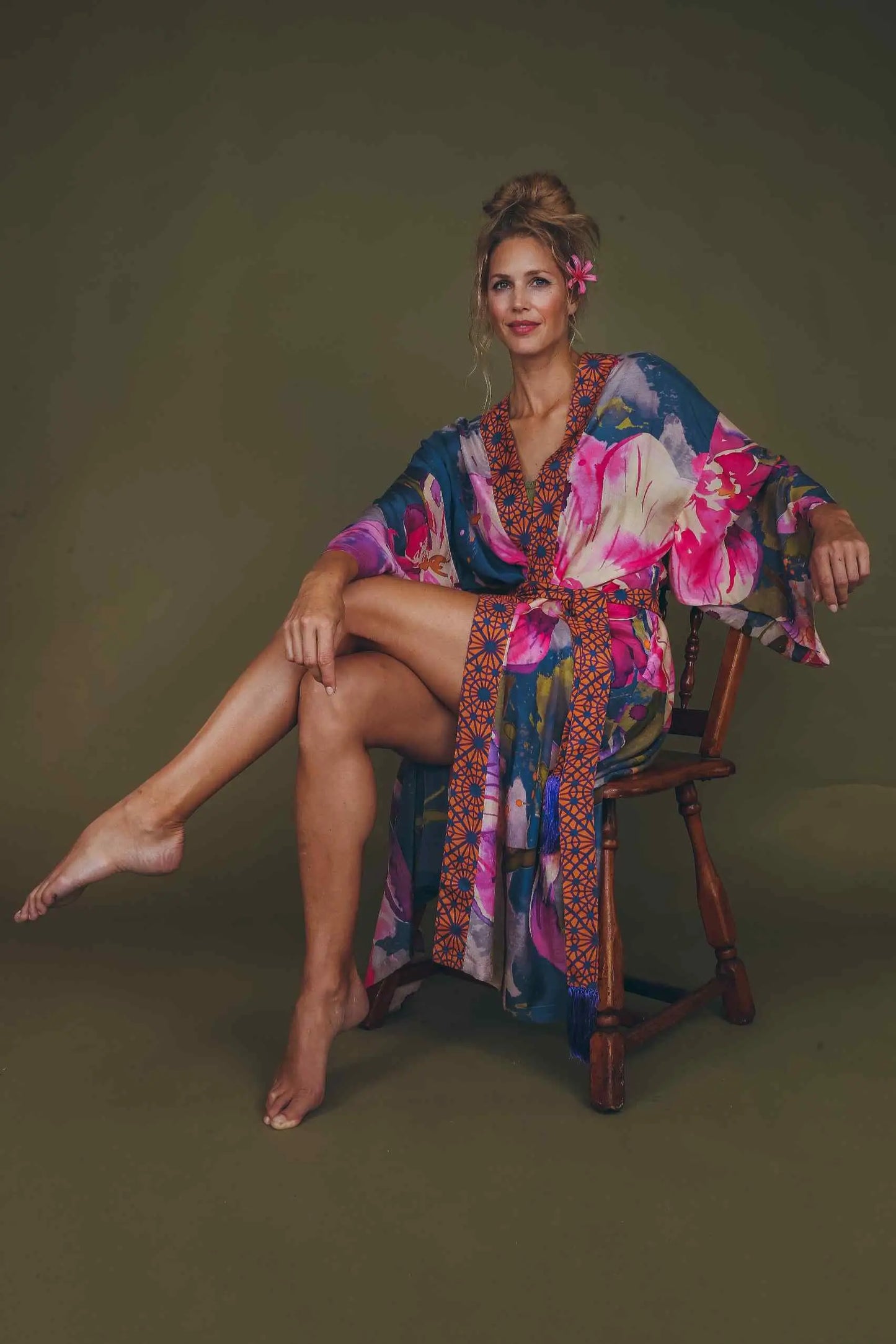 Orchid Kimono Gown